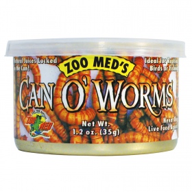 Zoomed Can O' Worms - canned food with mealworm larvae